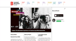 Desktop Screenshot of leonardbernstein.com